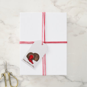 Happy Valentine's Day Chocolate Cherry Gift Tags