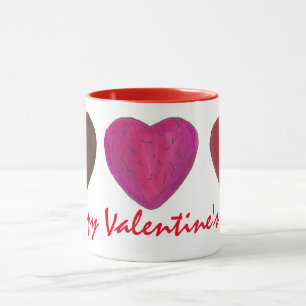 Happy Valentine's Day Chocolate Heart Candy Mug
