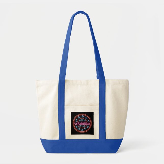 Happy Valentine's Day Circle Design-67128 Tote Bag (Front)