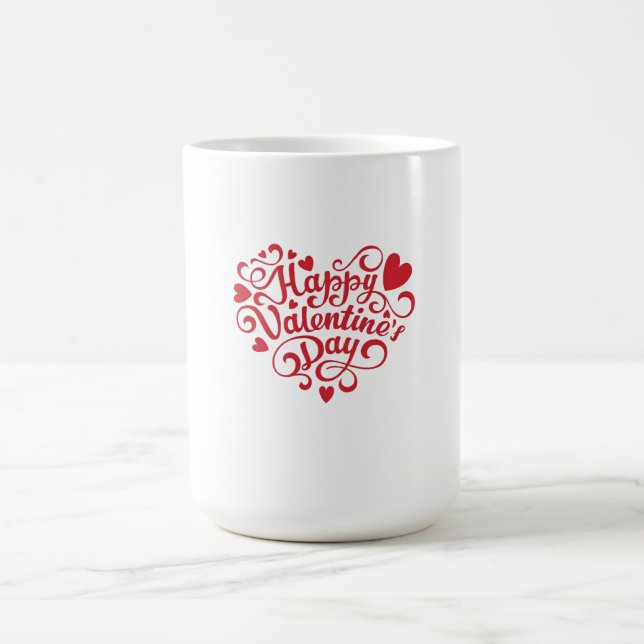 Happy Valentine's Day  Coffee Mug (Center)