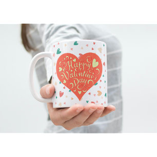 Happy valentines day coffee mug