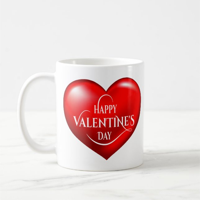 Happy Valentine's Day! Coffee Mug (Left)