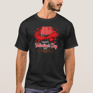Happy Valentine's Day Cowboy Hat Rope T-Shirt