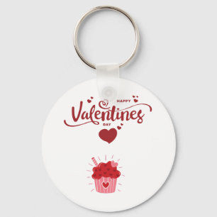 happy Valentine's Day cupcake Coffee Mug Key Ring