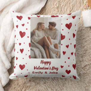 Happy Valentine's Day   Custom Photo Pillow