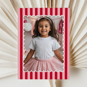 Happy Valentine's Day Custom Photograph Modern Card