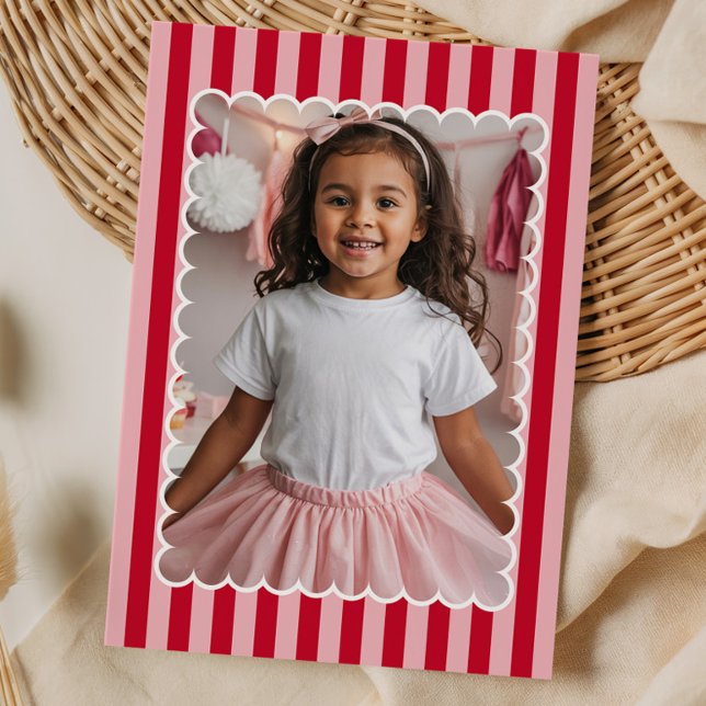 Happy Valentine's Day Custom Photograph Modern Holiday Card (Creator Uploaded)