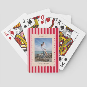 Happy Valentine's Day Custom Photograph Modern Playing Cards
