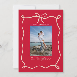 Happy Valentine's Day Custom Photograph Whimsical Holiday Card