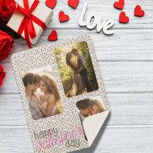 Happy Valentine's Day Customisable with 3 photos