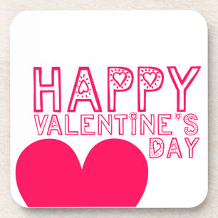 Happy Valentine's day Cute Coaster