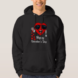 Happy Valentines Day Cute Heart Bae Funny Salting Hoodie