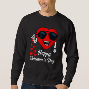 Happy Valentines Day Cute Heart Bae Funny Salting  Sweatshirt