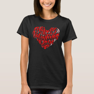 Happy Valentine's Day Cute Hearts Funny Matching C T-Shirt