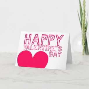 Happy Valentine's Day Cute Modern greeting Card
