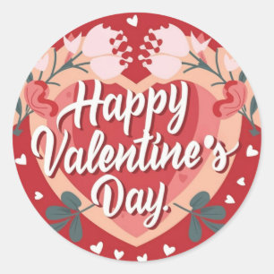 Happy Valentine's Day Cute Playful Holiday Sticker