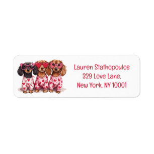Happy Valentines Day Dachshund Dogs