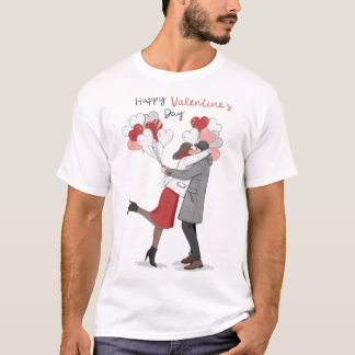 Happy valentine's day design T-Shirt
