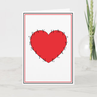 Happy Valentine's Day Design With A Poem Card