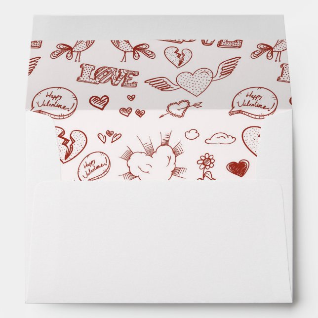Happy Valentine's Day Envelope (Back (Bottom))