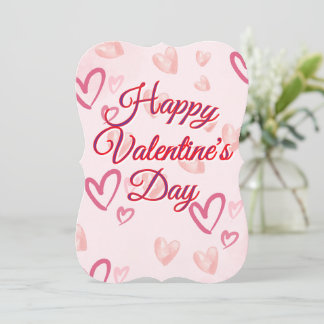 Happy Valentine's Day Flat Card
