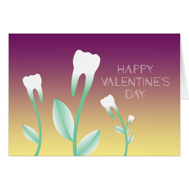 HAPPY VALENTINES DAY flowering teeth (Front Horizontal)