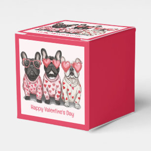 Happy Valentines Day French Bulldog Favour Box