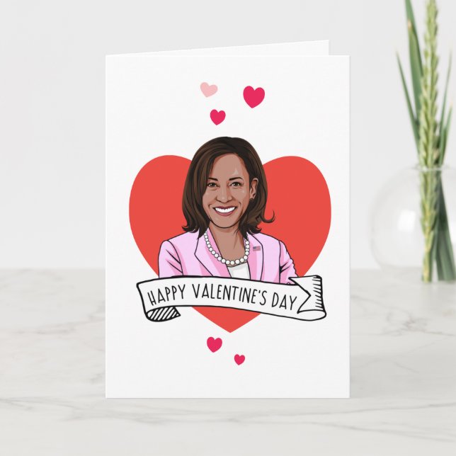 Happy Valentine's Day from Kamala Harris Card (Front)