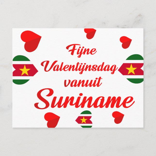 Happy Valentine's Day from Suriname Postcard (Front)