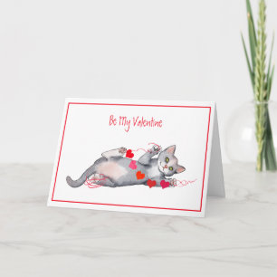 Happy Valentine's Day from the Cat Card