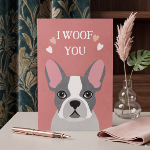 Happy Valentines Day From the Dog Card