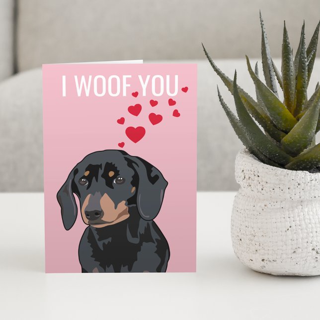 Happy Valentines Day From the Dog | Dachshund Card (Creator Uploaded)