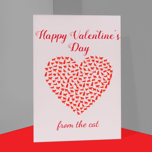 Happy Valentine's Day from the Pet Cat Card (Creator Uploaded)