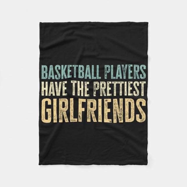 Happy Valentine's Day Fun Bysketbyll Player Valent Fleece Blanket (Front)