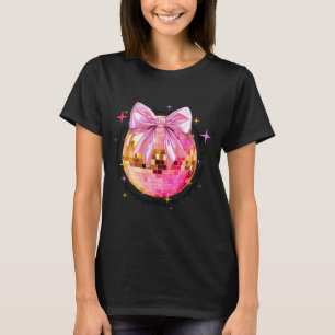 Happy Valentine's Day Funny Coquette Disco Ball Gi T-Shirt
