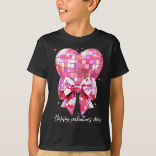 Happy Valentine's Day Funny Coquette Disco Ball He T-Shirt