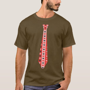 Happy Valentine's Day Funny Heart Tie Romantic Hol T-Shirt