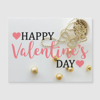 Happy Valentine's day gift postcard | golden 2024