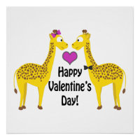 Happy Valentine's Day Giraffes