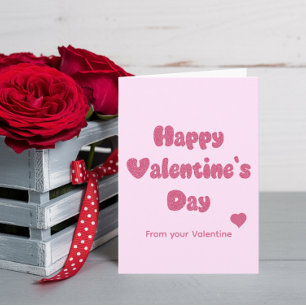 Happy Valentine's Day Glitter Card