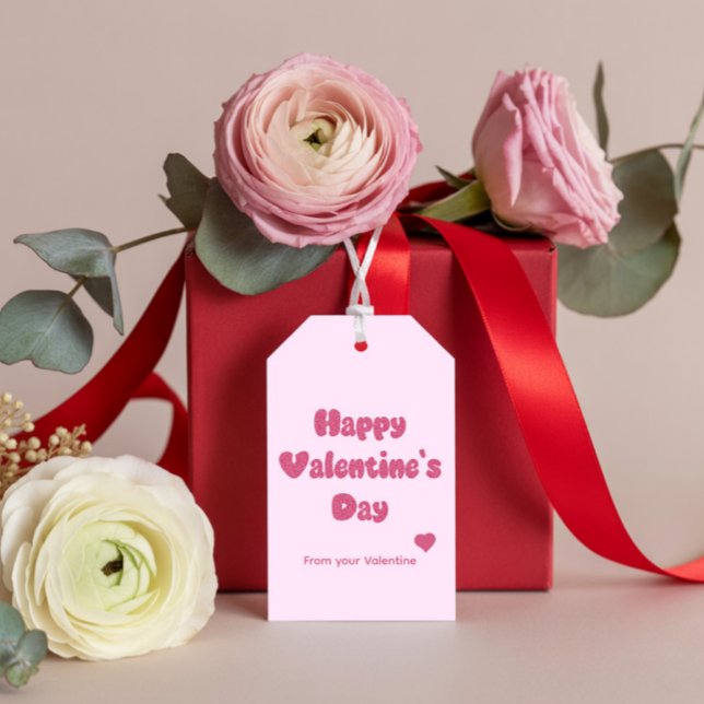 Happy Valentine's Day Glitter Gift Tags (Creator Uploaded)
