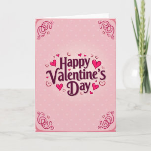 Happy Valentines Day Glossy Heart Card