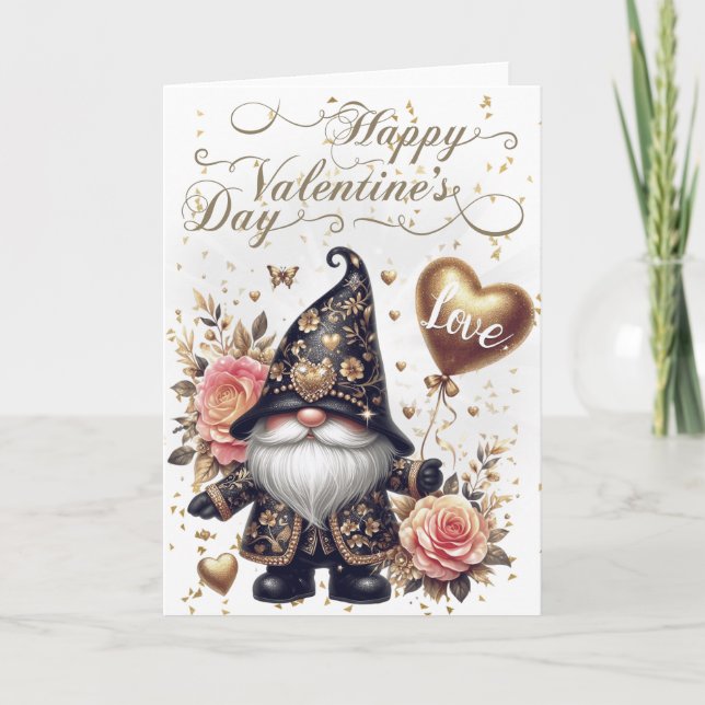 Happy Valentine's Day Gnome Card (Front)