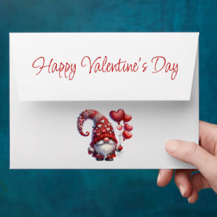 Happy Valentine's Day Gnome  Envelope