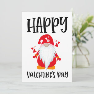 Happy Valentine's Day Gnome Holiday Card