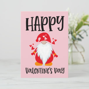 Happy Valentine's Day Gnome Holiday Card