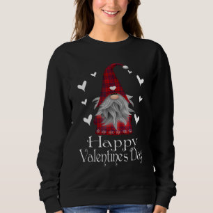 Happy Valentine's Day Gnome Plaid Cute Heart Gifts Sweatshirt