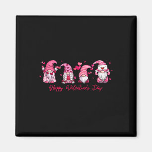 Happy Valentine's Day Gnome With Heart Cute Gnome Magnet