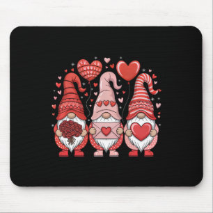 Happy Valentine's Day Gnomes Heart Cute Love Valen Mouse Pad