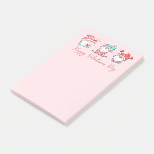 Happy Valentines Day Gnomes Post-it Notes